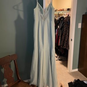 Azazie “Ezra” Dusty Sage Bridesmaid Dress